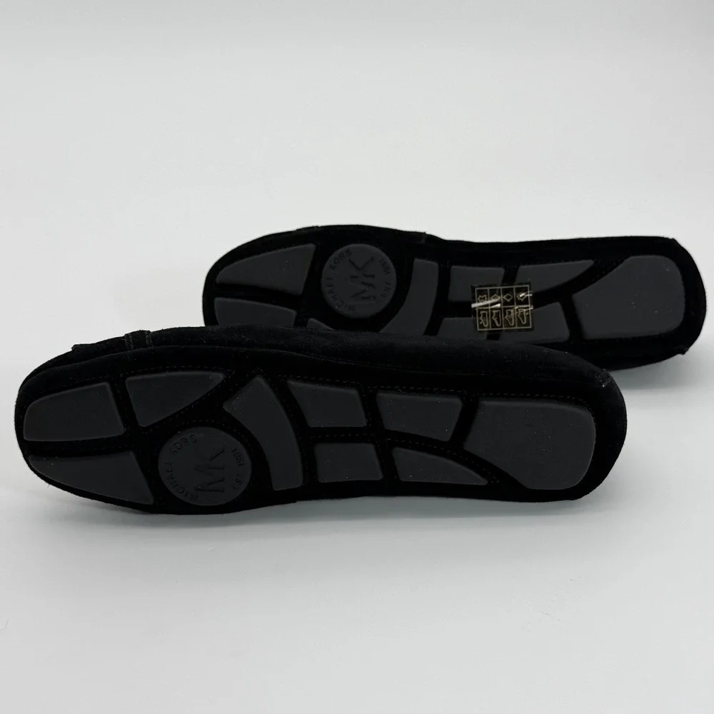 New with Box Michael Kors Women's Fulton Moccasin Black Nappa, Leather  Size 7.5